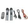 Колонка аккумуляторная с радиомикрофонами ZXX-7788 (FM/USB/BT/200W)