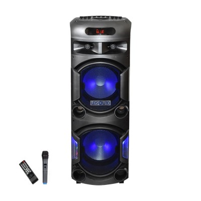 Колонка аккумуляторная Leisound partybox BIG c радиомикрофоном (300W/USB/BT/FM/)