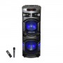 Колонка аккумуляторная Leisound partybox BIG c радиомикрофоном (300W/USB/BT/FM/)