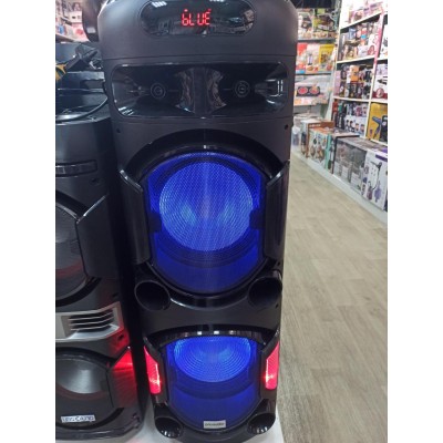Колонка аккумуляторная Leisound partybox BIG c радиомикрофоном (300W/USB/BT/FM/)