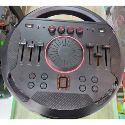 Колонка аккумуляторная Leisound partybox BIG c радиомикрофоном (300W/USB/BT/FM/)