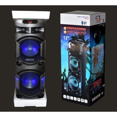 Колонка аккумуляторная Leisound partybox BIG c радиомикрофоном (300W/USB/BT/FM/)