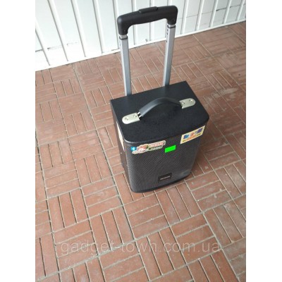 Портативная колонка QX 0862 с радиомикрофоном / 100W (USB/Bluetooth/Пульт))