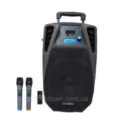 Колонка аккумуляторная с радиомикрофонами TMG ORIGINAL SM10 Soundmax (Bluetooth/USB/SD)